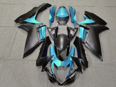 Hellblau & Matt Schwarz 2011-2024 GSXR 600-750 Motorrad Verkleidungen
