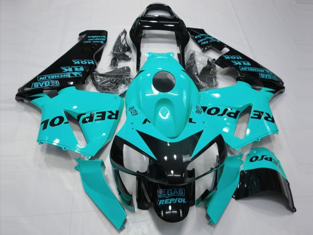 Hellblau Repsol 2003-2004 CBR600RR Motorrad Verkleidungen