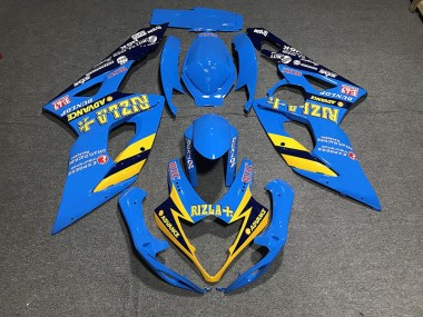Hellblau Rizla 2005-2006 GSXR 1000 Motorrad Verkleidungen