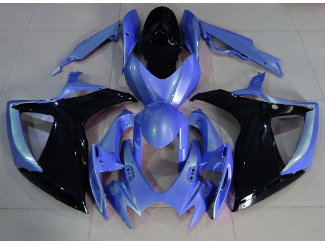 Hellblau & Schwarz 2006-2007 GSXR 600-750 Motorrad Verkleidungen