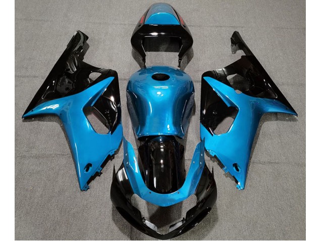 Hellblau & Schwarz Glänzend 2001-2003 GSXR 600-750 Motorrad Verkleidungen