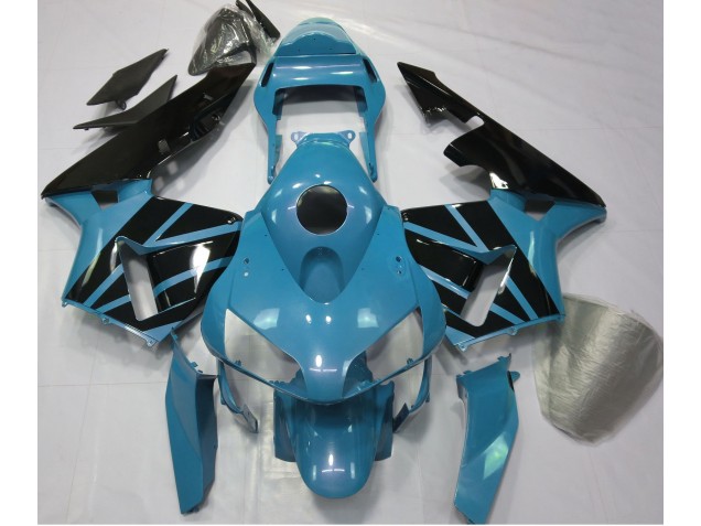 Hellblau & Schwarz Glänzend 2003-2004 CBR600RR Motorrad Verkleidungen