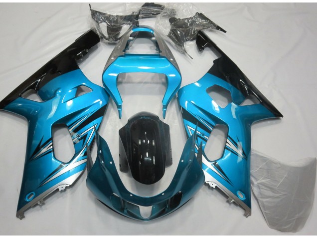 Hellblau & Silber 2001-2003 GSXR 600-750 Motorrad Verkleidungen