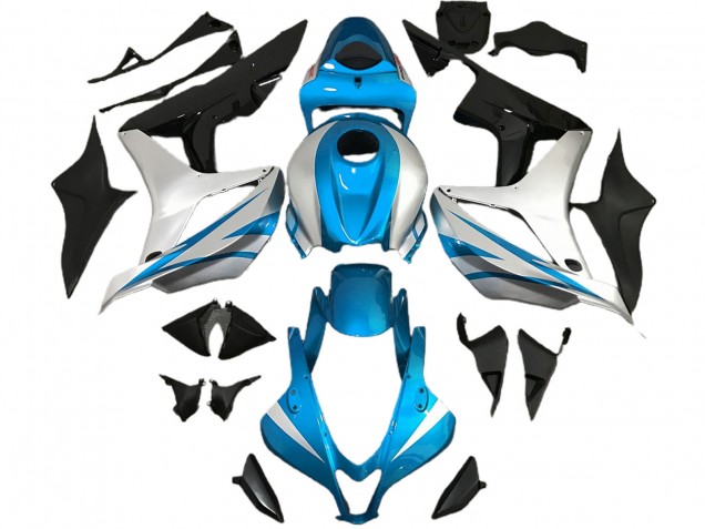 Hellblau & Silber OEM Stil 2007-2008 CBR600RR Motorrad Verkleidungen