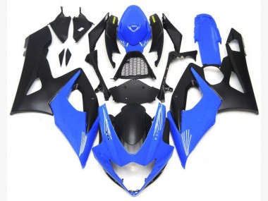 Hellglänzendes Blau & Matt Schwarz Unten 2005-2006 GSXR 1000 Motorrad Verkleidungen