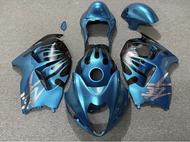 Himmelblau & Schwarz 1997-2007 GSXR 1300 Motorrad Verkleidungen