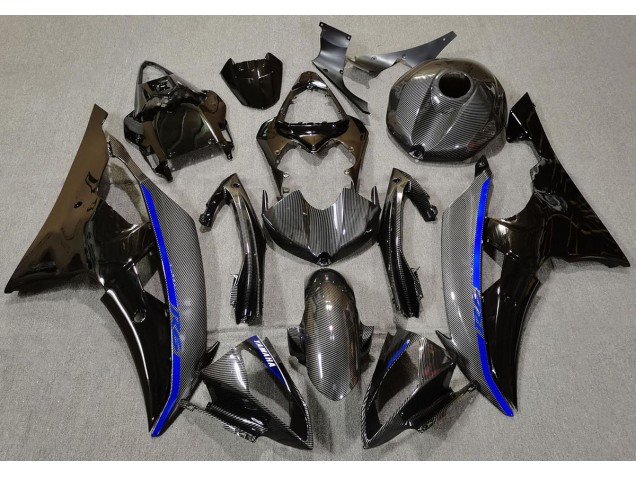 Kohlefaser & Blau 2008-2016 R6 Motorrad Verkleidungen
