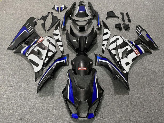 Kohlefaser Stil & Blau 2017-2023 GSXR 1000 Motorrad Verkleidungen