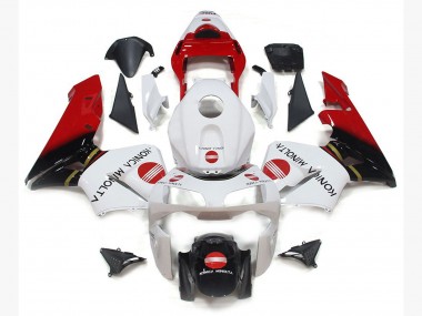 Konica Minolta Rot 2003-2004 CBR600RR Motorrad Verkleidungen