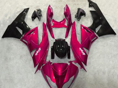 Kräftiges Rot Glänzend 2009-2012 ZX6R Motorrad Verkleidungen
