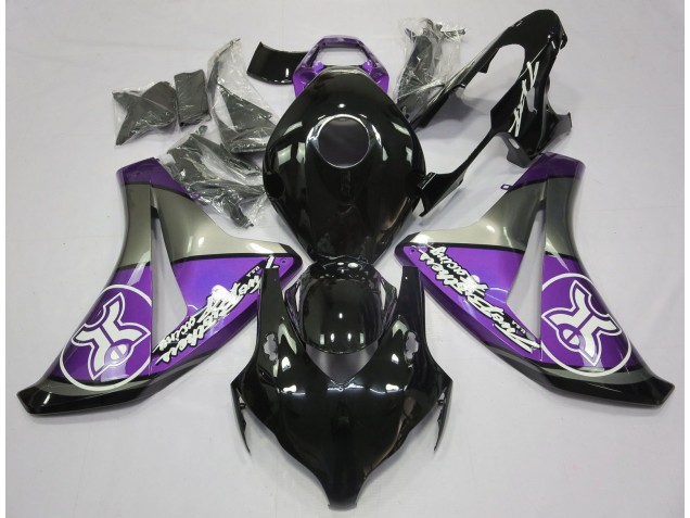 Lila Auf Schwarz Benutzerdefiniert 2008-2011 CBR1000RR Motorrad Verkleidungen