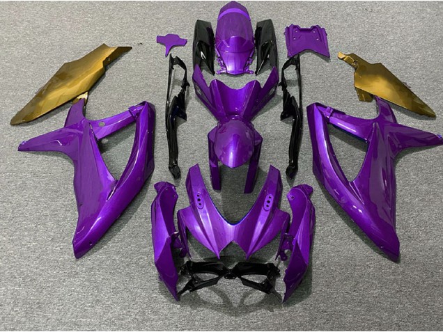 Lila & Gold 2008-2010 GSXR 600-750 Motorrad Verkleidungen