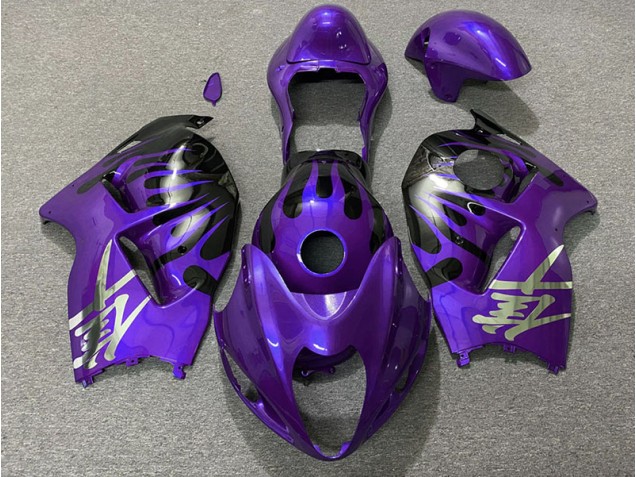 Lila & Schwarz 1997-2007 GSXR 1300 Motorrad Verkleidungen
