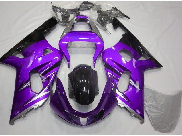 Lila & Silber 2001-2003 GSXR 600-750 Motorrad Verkleidungen