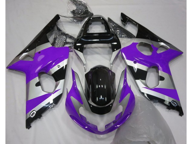 Lila-Silber OEM-Stil 2000-2002 GSXR 1000 Motorrad Verkleidungen Lila-Silber OEM-Stil 2000-2002 GSXR 1000 Motorrad Verkleidungen