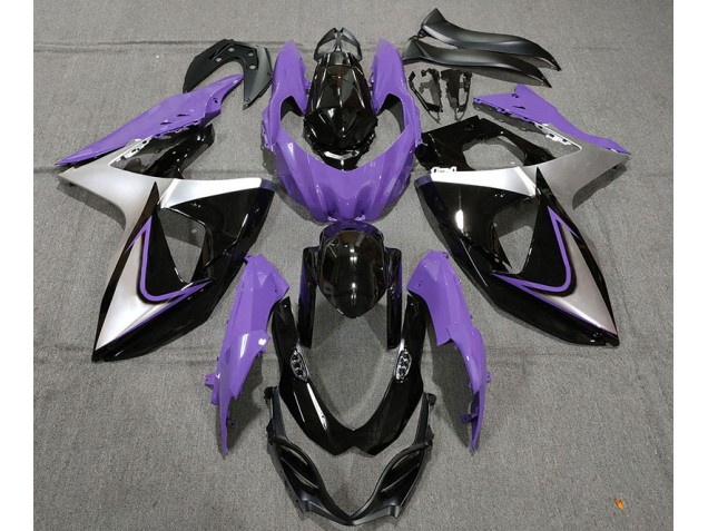 Lila Silber & Schwarz 2009-2016 GSXR 1000 Motorrad Verkleidungen