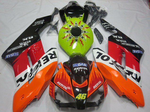 Lime Rossi Repsol 2004-2005 CBR1000RR Motorrad Verkleidungen