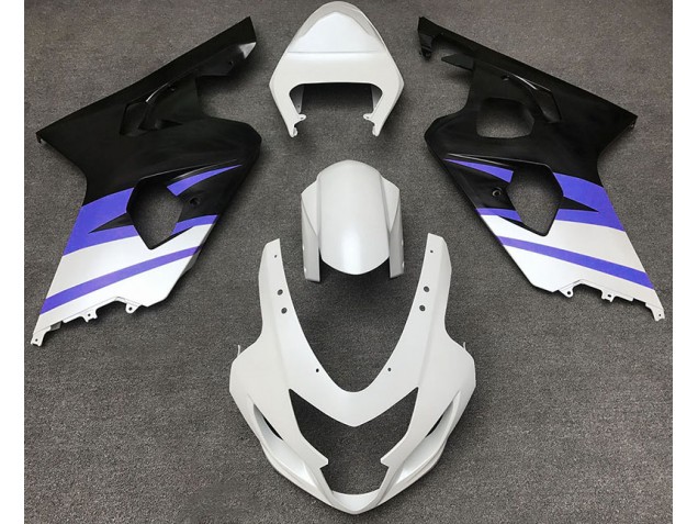 Matt Weiß & Blau 2004-2005 GSXR 600-750 Motorrad Verkleidungen Matt Weiß & Blau 2004-2005 GSXR 600-750 Motorrad Verkleidungen