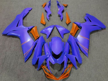 Matt Ozeanblau & Orange 2011-2024 GSXR 600-750 Motorrad Verkleidungen