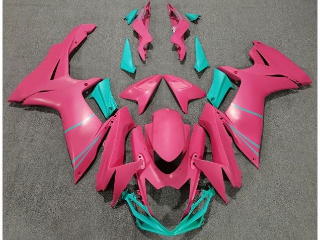 Matt Pink & Blaugrün 2011-2024 GSXR 600-750 Motorrad Verkleidungen