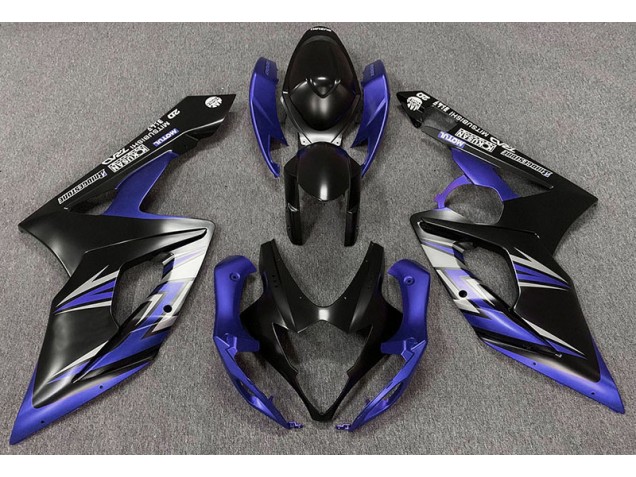 Matt Schwarz & Blau 2005-2006 GSXR 1000 Motorrad Verkleidungen