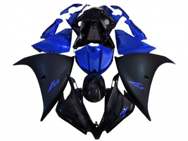 Matt Schwarz & Blau 2012-2014 R1 Motorrad Verkleidungen