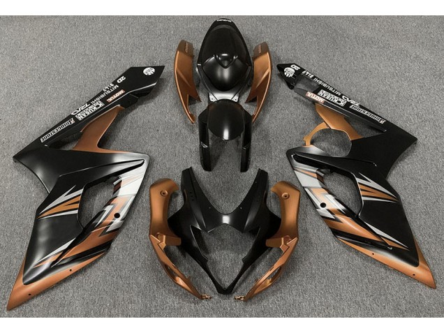 Matt Schwarz & Bronze 2005-2006 GSXR 1000 Motorrad Verkleidungen