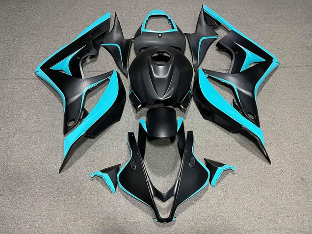 Matt Schwarz & Cyan 2007-2008 CBR600RR Motorrad Verkleidungen