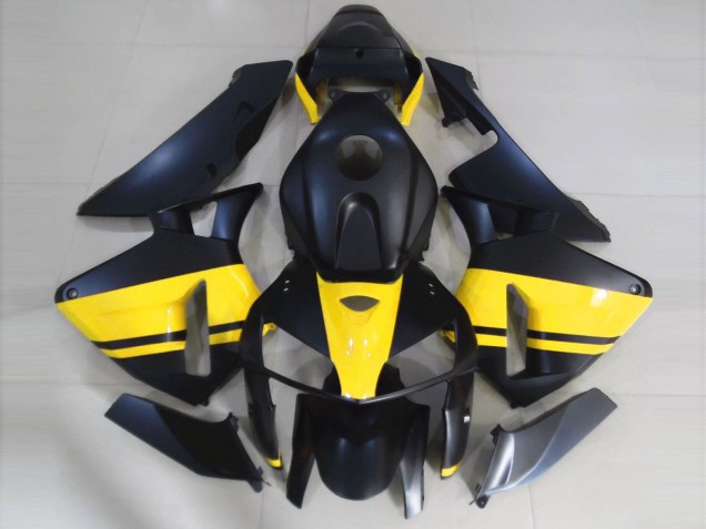 Matt Schwarz & Gelb Glänzend 2005-2006 CBR600RR Motorrad Verkleidungen