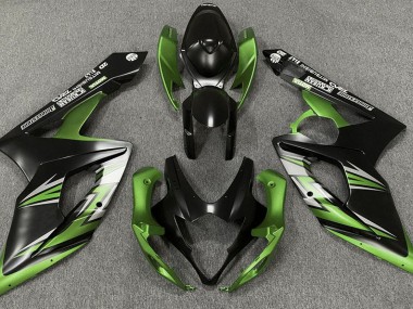 Matt Schwarz & Grün 2005-2006 GSXR 1000 Motorrad Verkleidungen