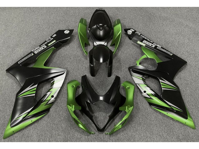 Matt Schwarz & Grün 2005-2006 GSXR 1000 Motorrad Verkleidungen