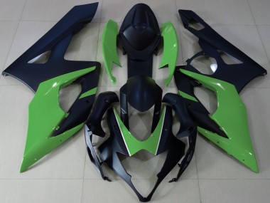 Matt Schwarz & Grün 2005-2006 GSXR 1000 Motorrad Verkleidungen