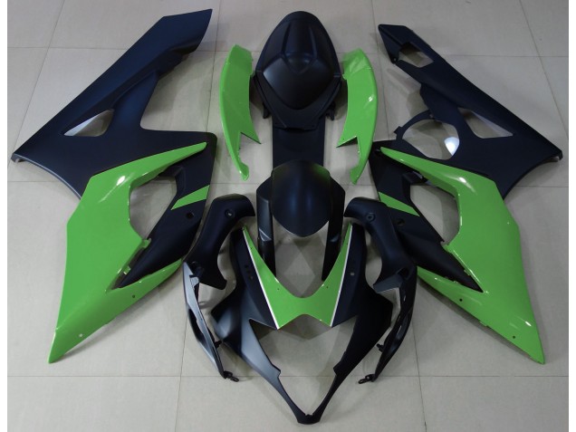 Matt Schwarz & Grün 2005-2006 GSXR 1000 Motorrad Verkleidungen