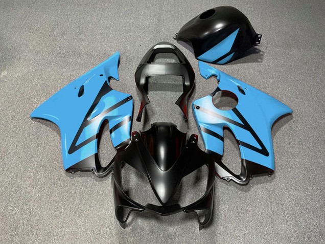 Matt Schwarz & Hellblau 2001-2003 CBR600 F4i Motorrad Verkleidungen