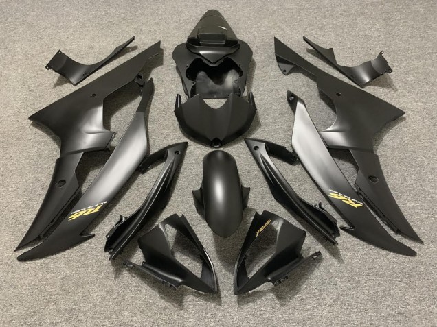 Matt Schwarz Mit Goldenem Logo 2008-2016 R6 Motorrad Verkleidungen