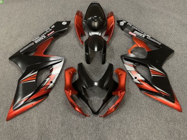 Matt Schwarz & Orange 2005-2006 GSXR 1000 Motorrad Verkleidungen