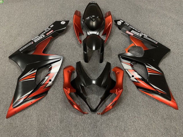 Matt Schwarz & Orange 2005-2006 GSXR 1000 Motorrad Verkleidungen