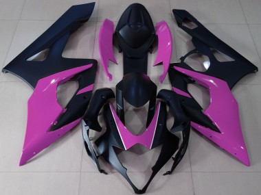 Matt Schwarz & Pink 2005-2006 GSXR 1000 Motorrad Verkleidungen
