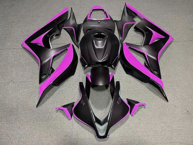 Matt Schwarz & Pink 2007-2008 CBR600RR Motorrad Verkleidungen