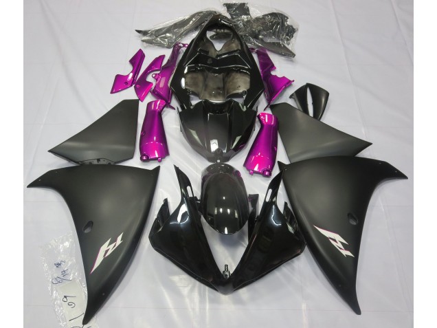 Matt Schwarz & Pink 2009-2011 R1 Motorrad Verkleidungen