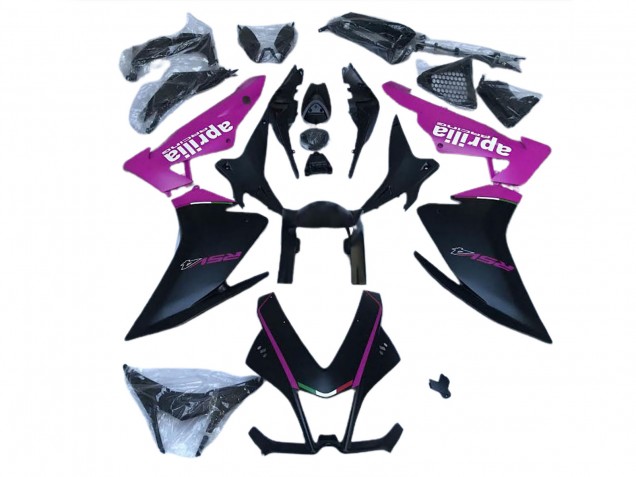 Matt Schwarz & Pink 2010-2015 RSV4 1000 Motorrad Verkleidungen