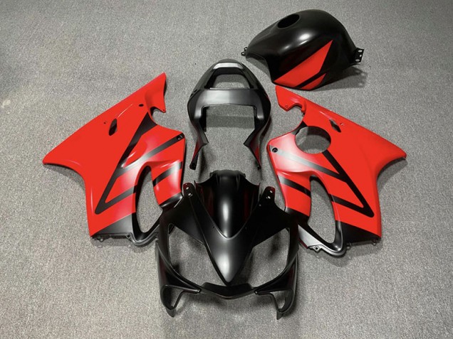 Matt Schwarz & Rot 2001-2003 CBR600 F4i Motorrad Verkleidungen