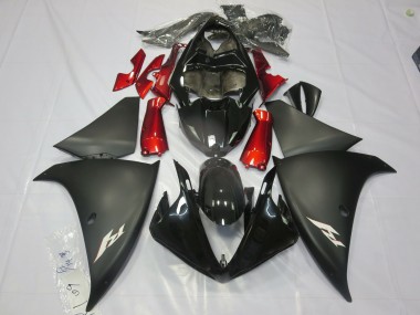 Matt Schwarz Rot 2012-2014 R1 Motorrad Verkleidungen