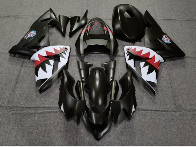 Matt Schwarzer Betty Bomber 2004-2005 ZX10R Motorrad Verkleidungen