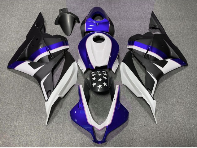 Matt Schwarzer & Tiefes Blauer Stern 2009-2012 CBR600RR Motorrad Verkleidungen