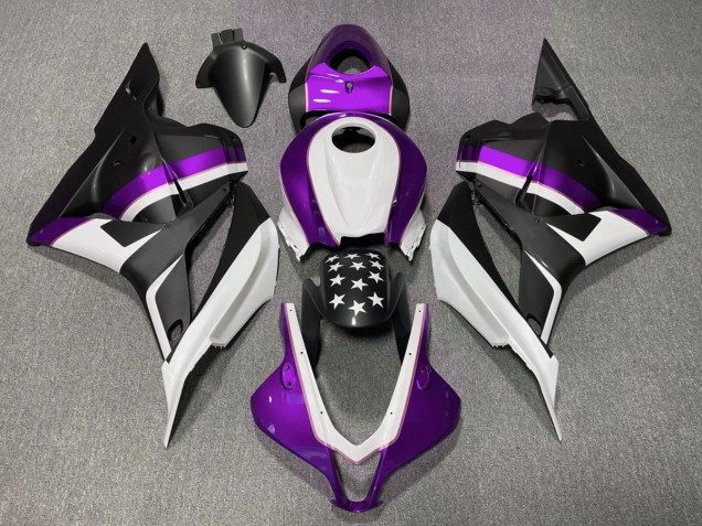 Matt Schwarzer & Violetter Stern 2009-2012 CBR600RR Motorrad Verkleidungen