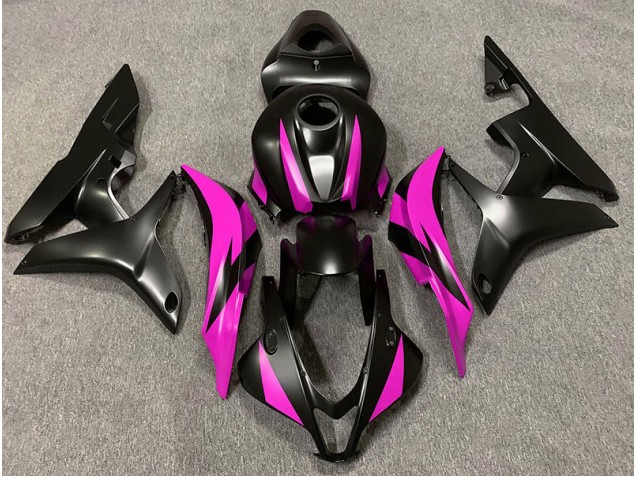 Matt Schwarzes & Rosa Design 2007-2008 CBR600RR Motorrad Verkleidungen