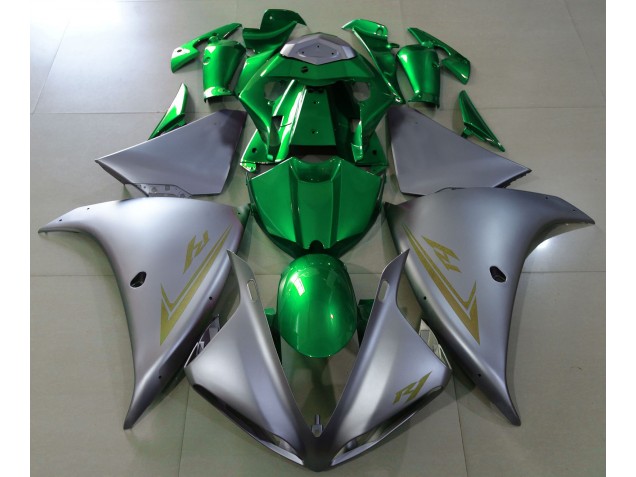 Matt Silber & Grün 2009-2011 R1 Motorrad Verkleidungen