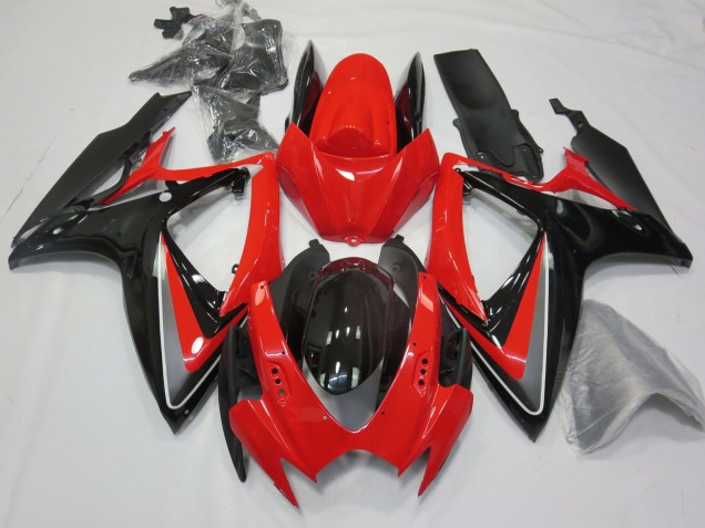 OEM Stil Rot 2006-2007 GSXR 600-750 Motorrad Verkleidungen