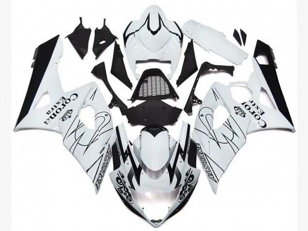 OEM Weißer Corona-Stil 2005-2006 GSXR 1000 Motorrad Verkleidungen